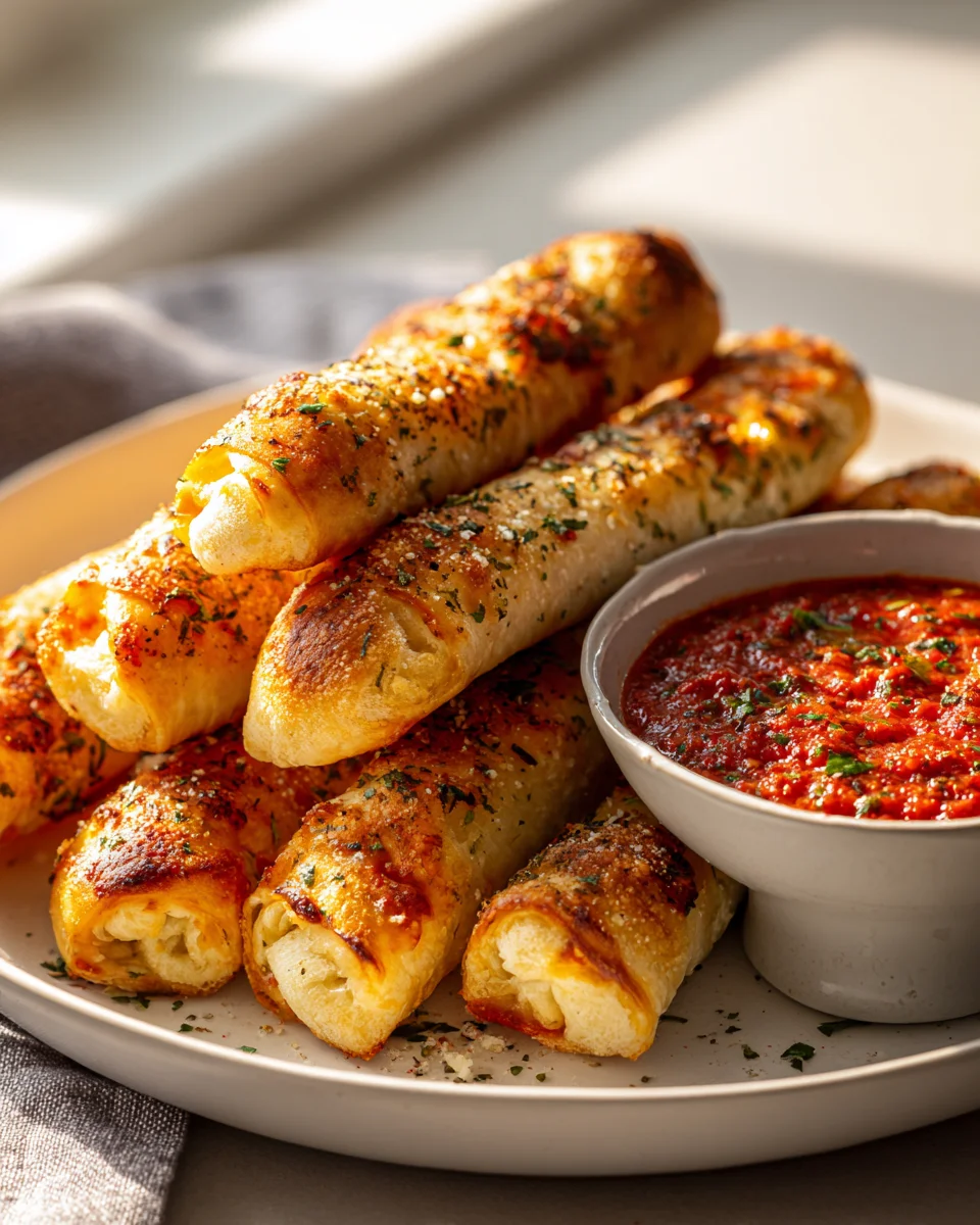 Mini Pizzastangen Bites mit Tomaten-Kräuter-Aufstrich Rezept