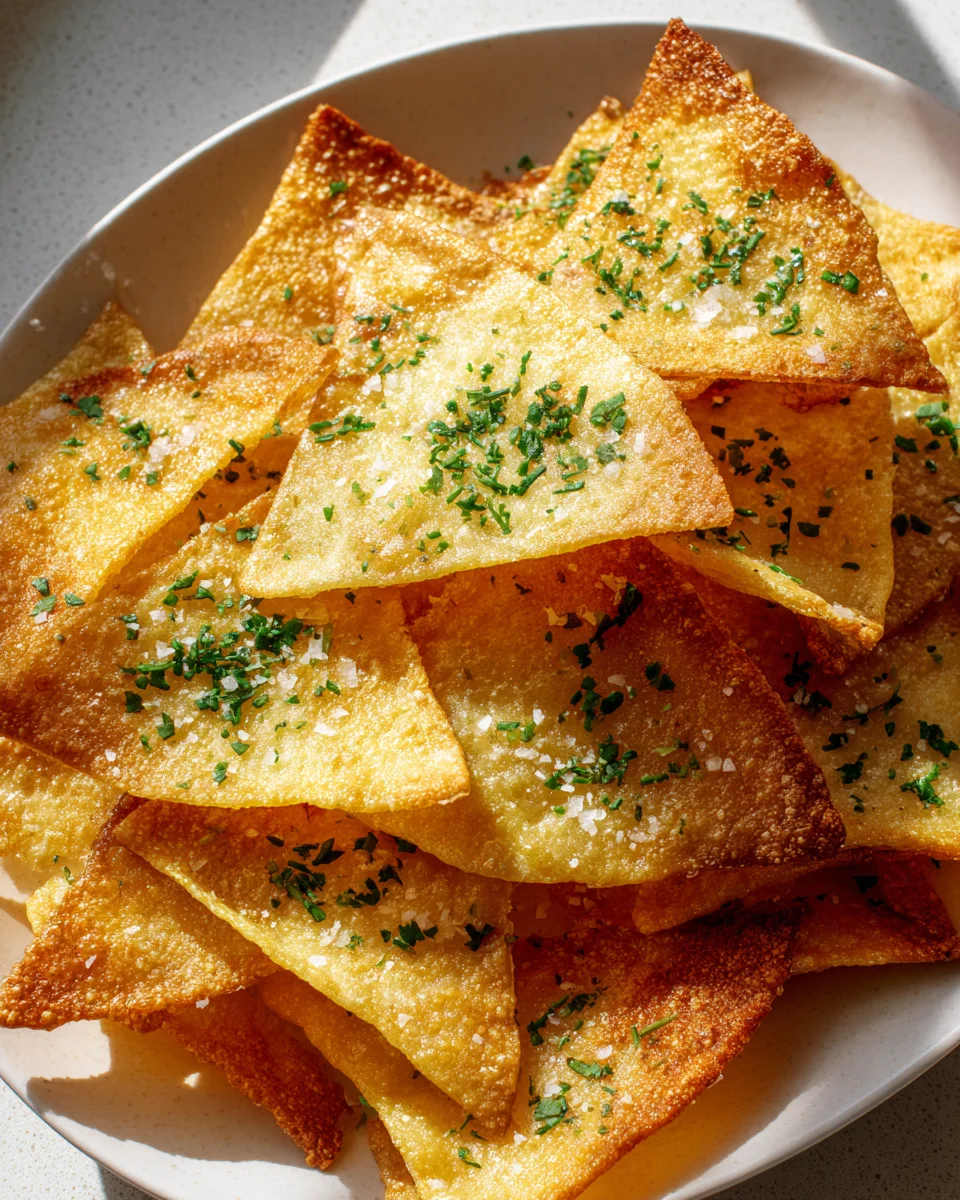 Knusprige Hüttenkäse Chips zum Snacken