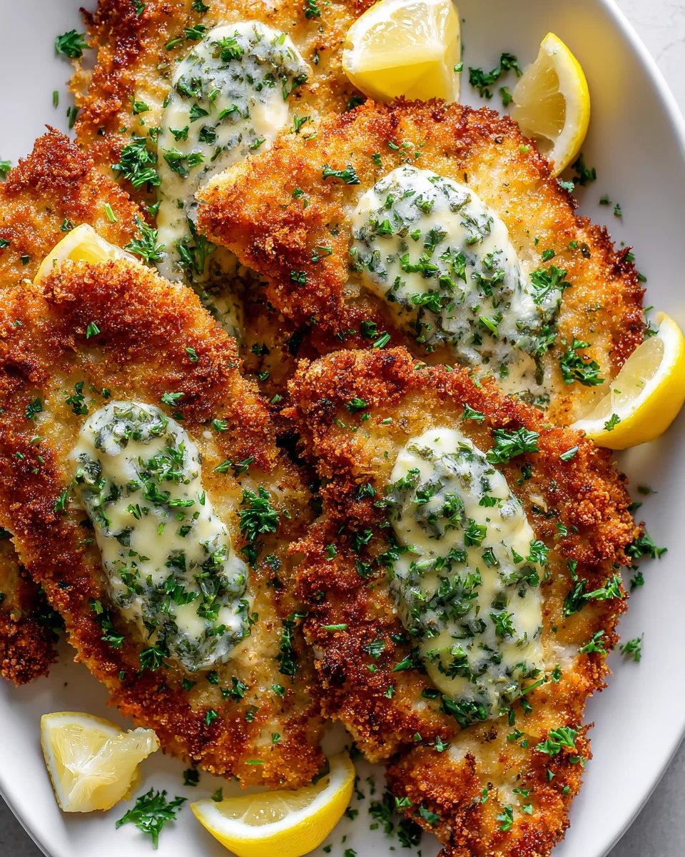 Krosses Zitronen-Hähnchen Romano mit Kräuterbutter aus der Air Fryer