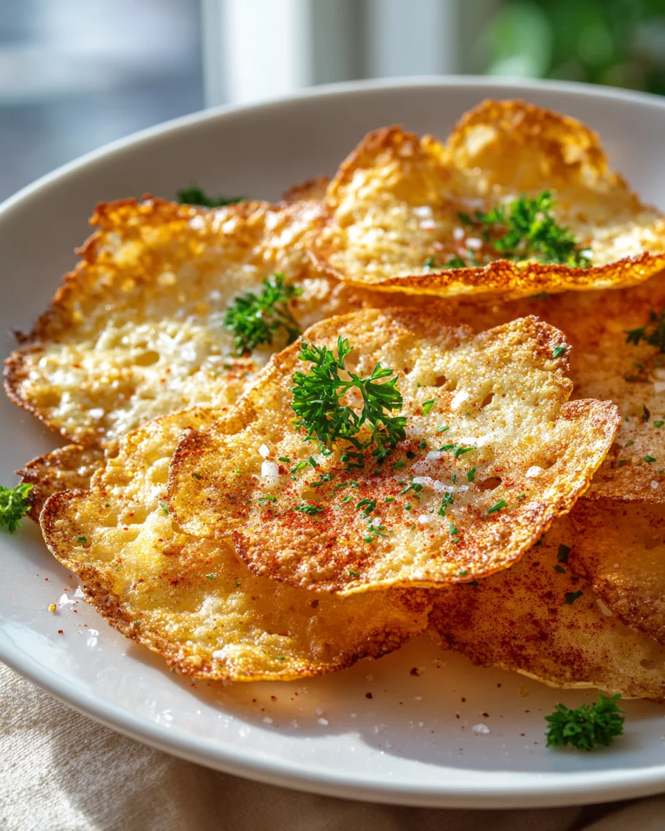 Schnelle Hüttenkäse Chips: Knuspriger Snack zum Knabbern!