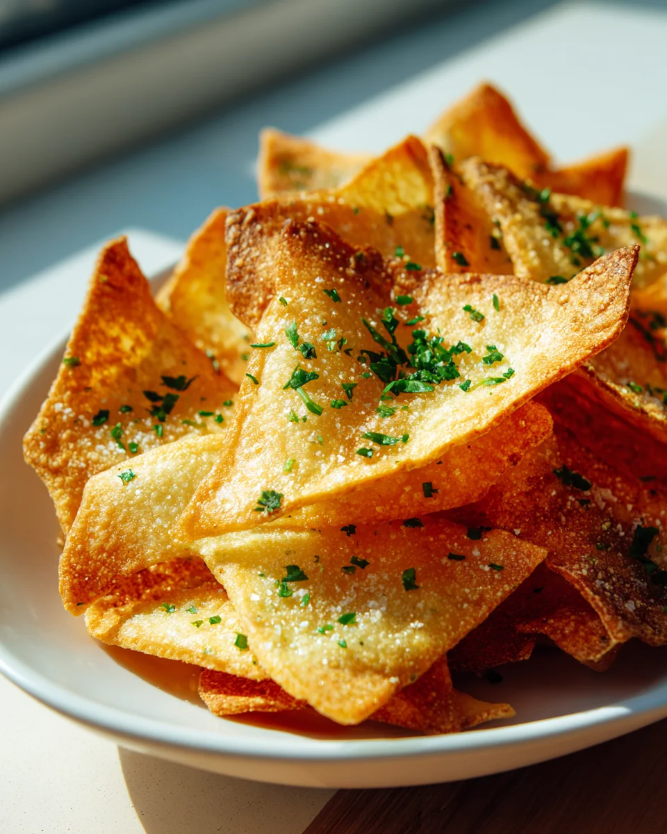 Knusprige Hüttenkäse Chips zum Snacken