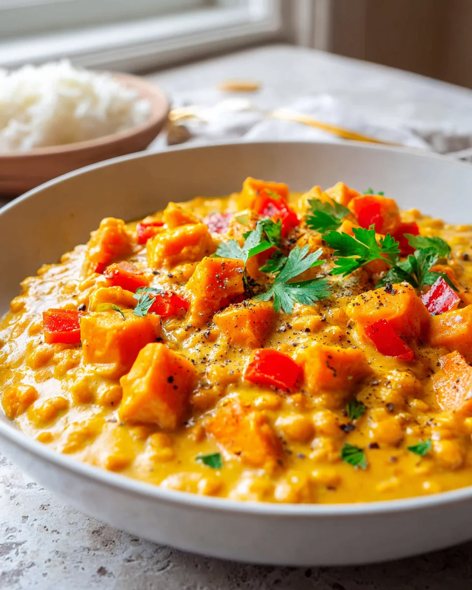 Leckeres Süßkartoffel Linsen Curry – Gesund & Einfach Kochen!