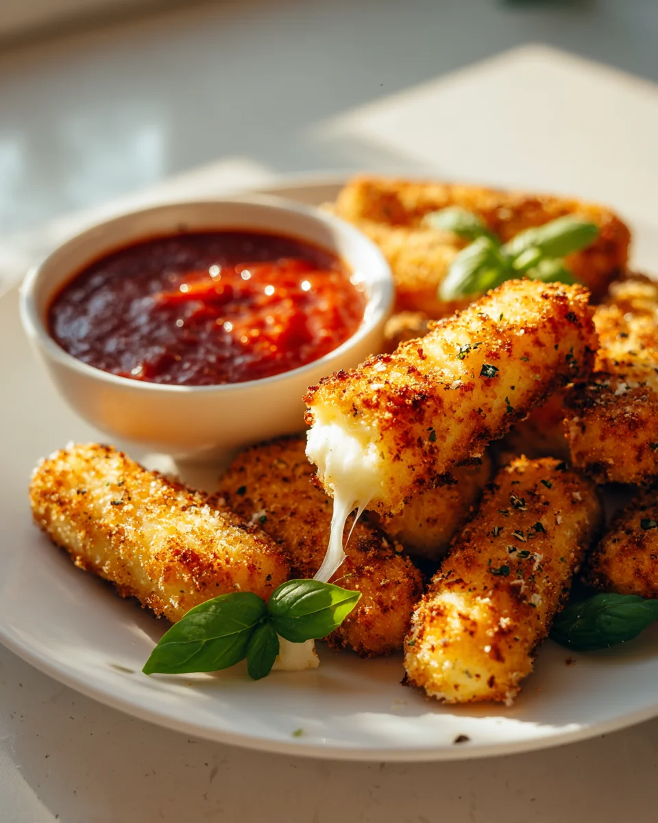 Glorious Airfryer Mozzarella Sticks – Schnelle Käsesticks Magie