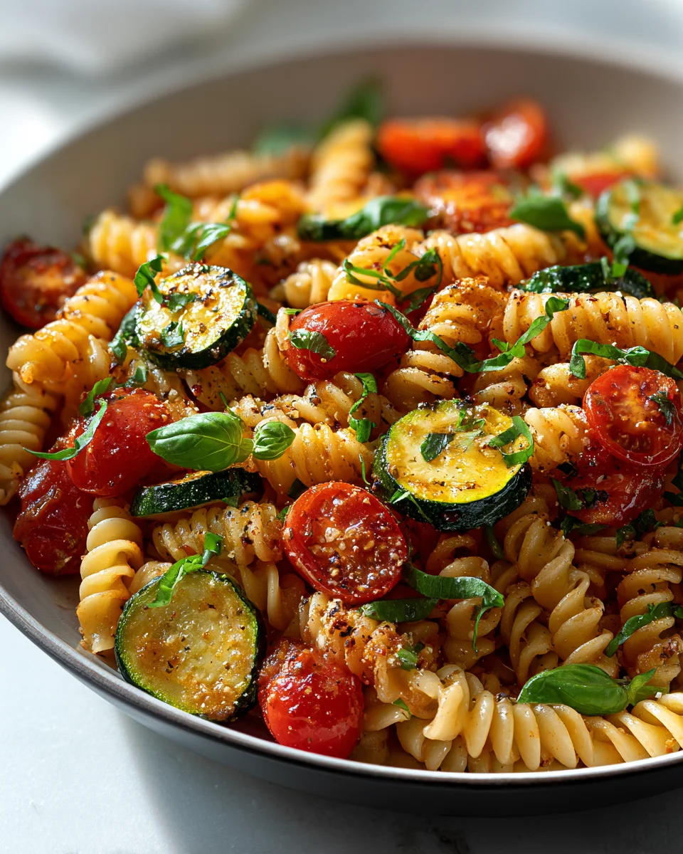 Schnelle Tomaten Zucchini Pasta – Gesund & einfach zubereitet