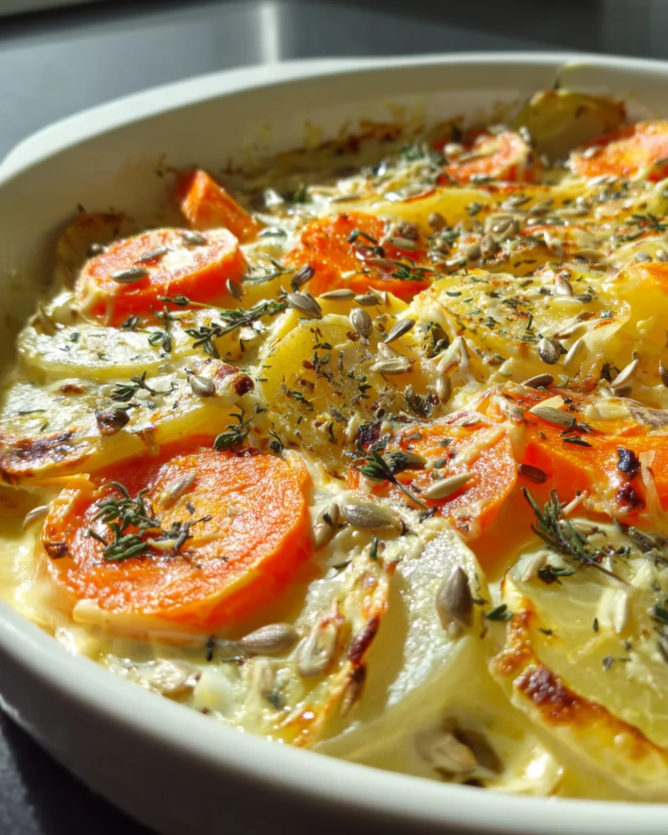 Cremiges Kohlrabi Möhren Ofengemüse – Einfach und lecker!