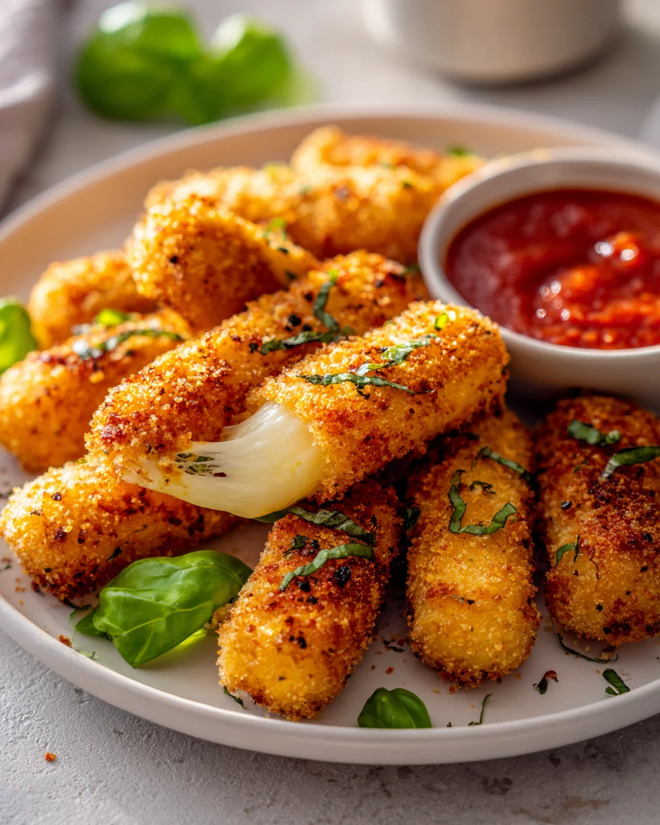 Glorious Airfryer Mozzarella Sticks – Schnelle Käsesticks Magie