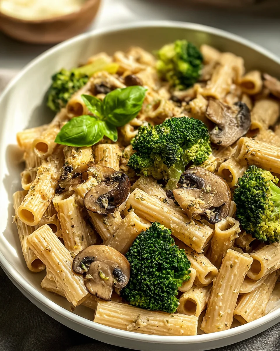 Vegane Pilz-Brokkoli-Pasta