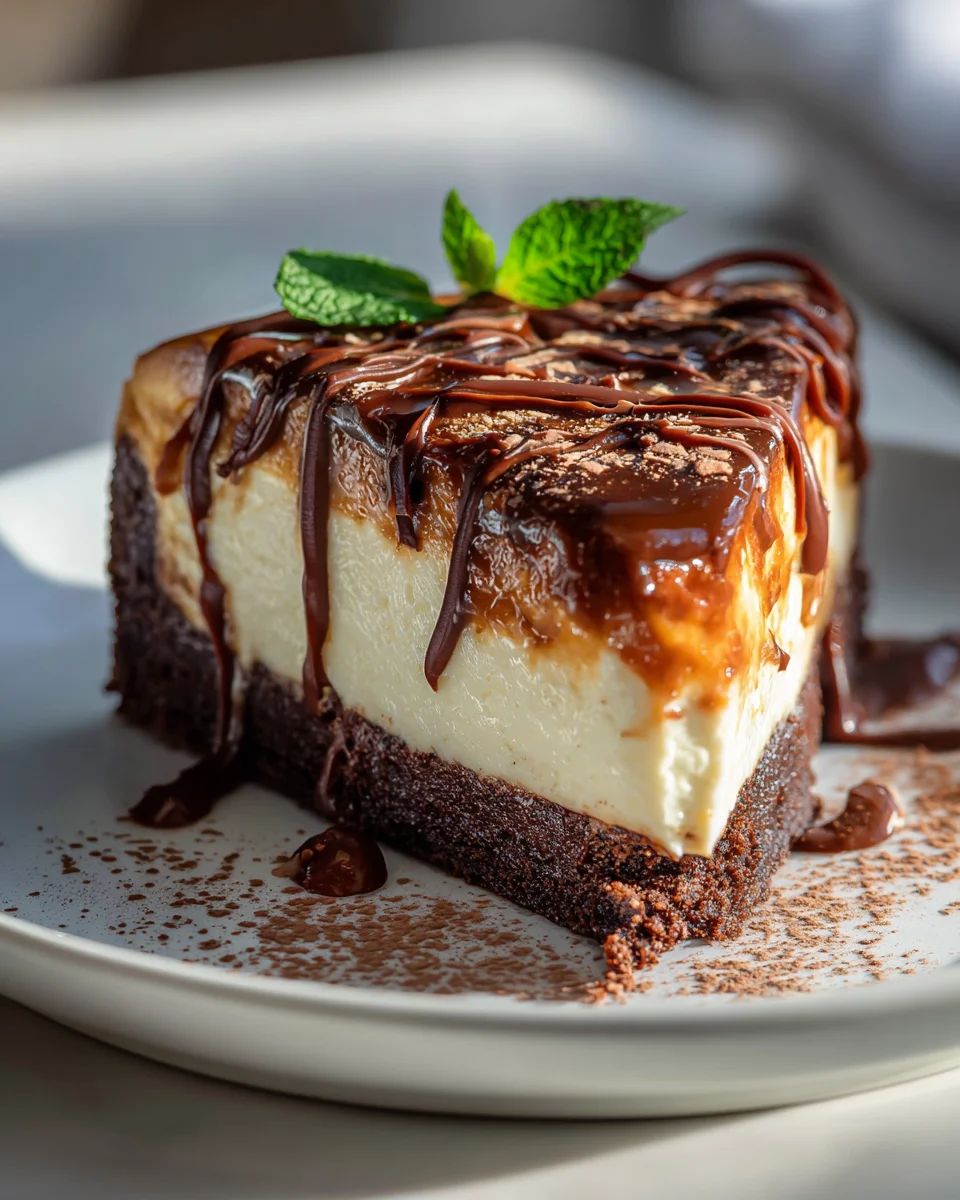 Gefrorener Himbeer-Brownie-Cheesecake ohne Alkohol Rezept