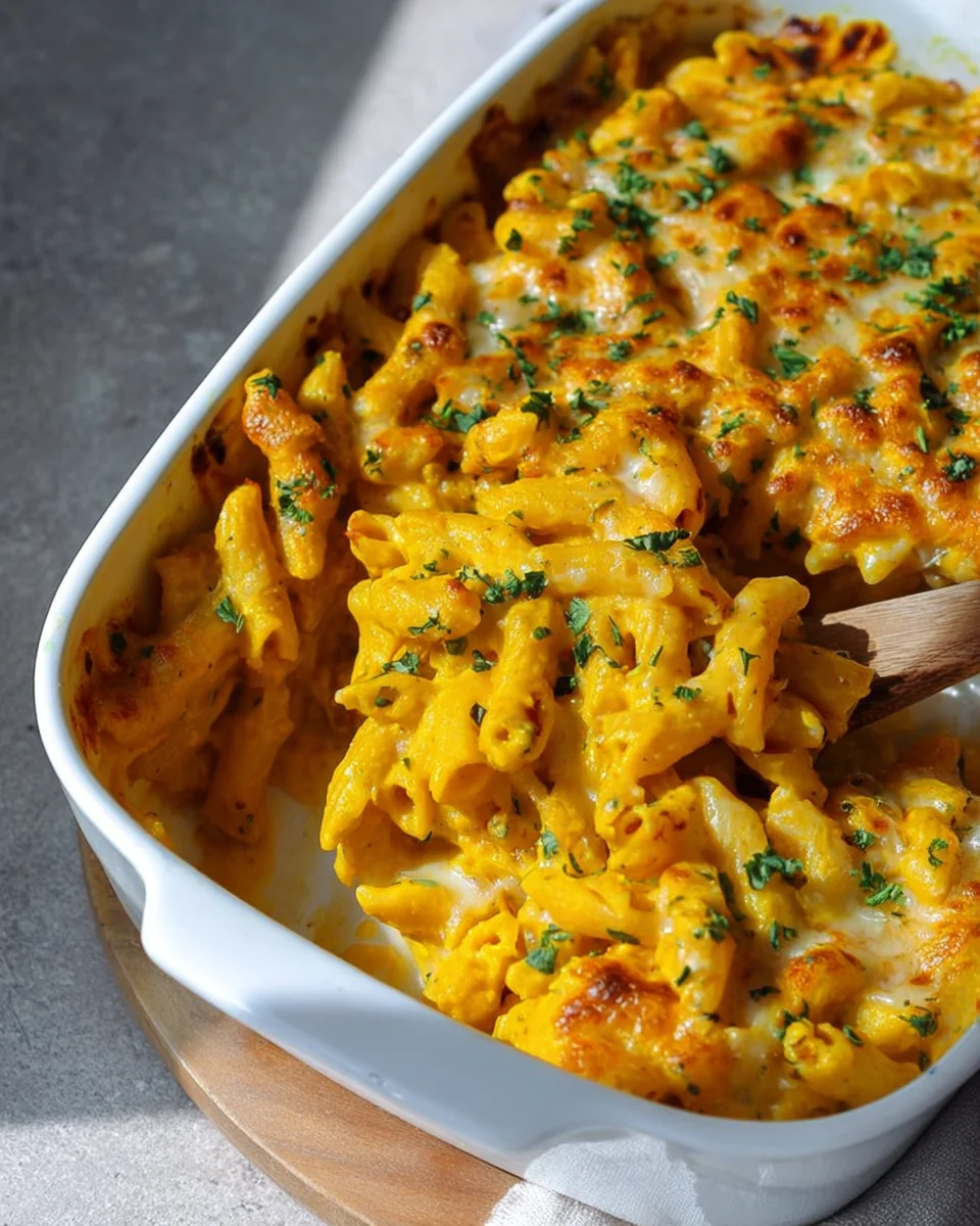 Herbstliche Kürbis-Pasta Auflauf-Liebe