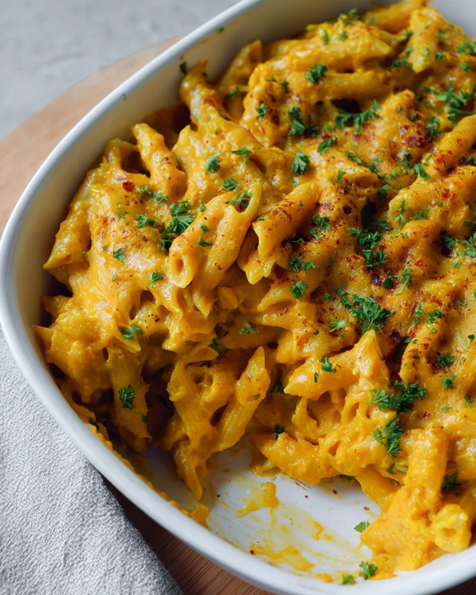 Herbstliche Kürbis-Pasta Auflauf-Liebe