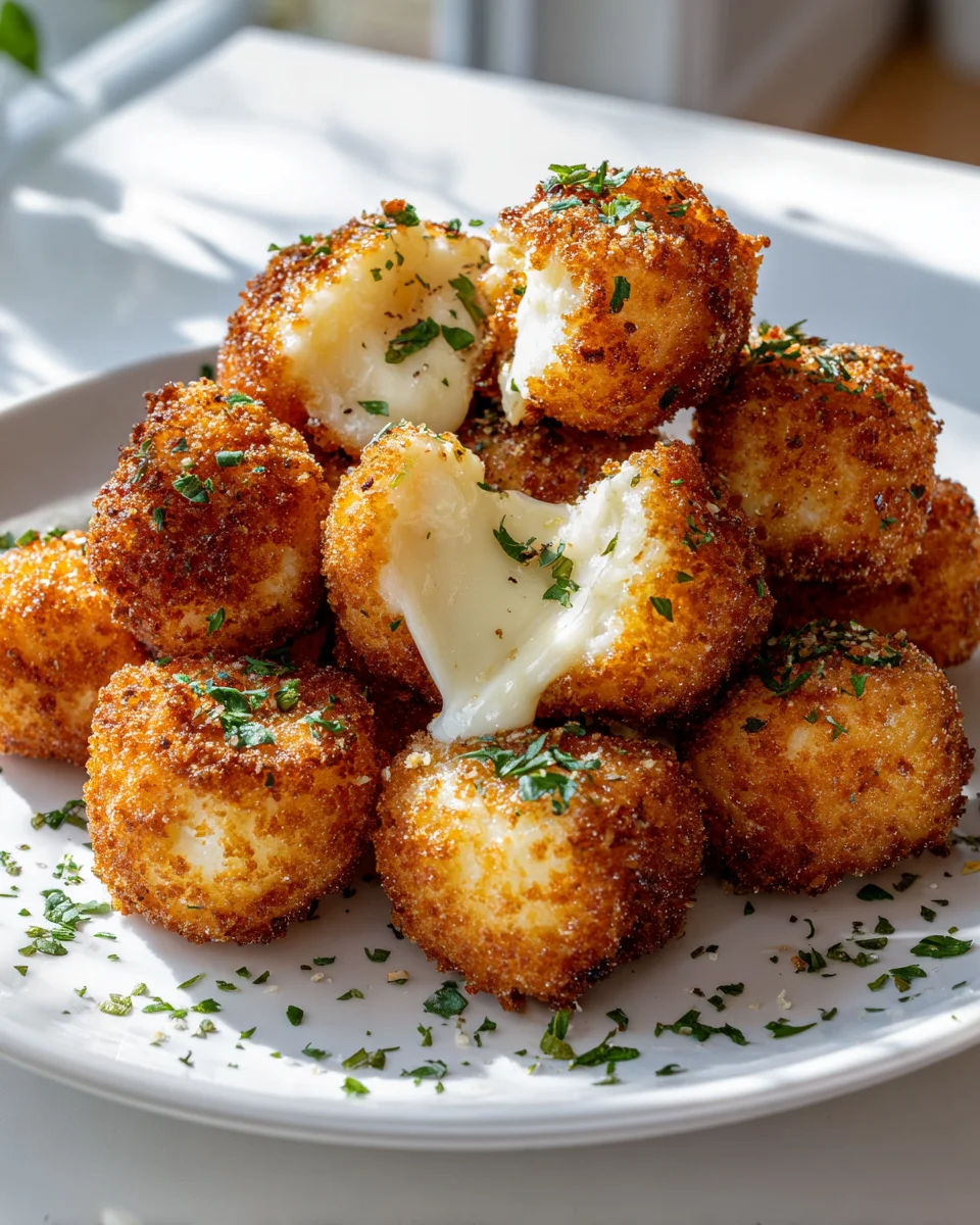 Knusprige Mozzarella Bites zum Verlieben