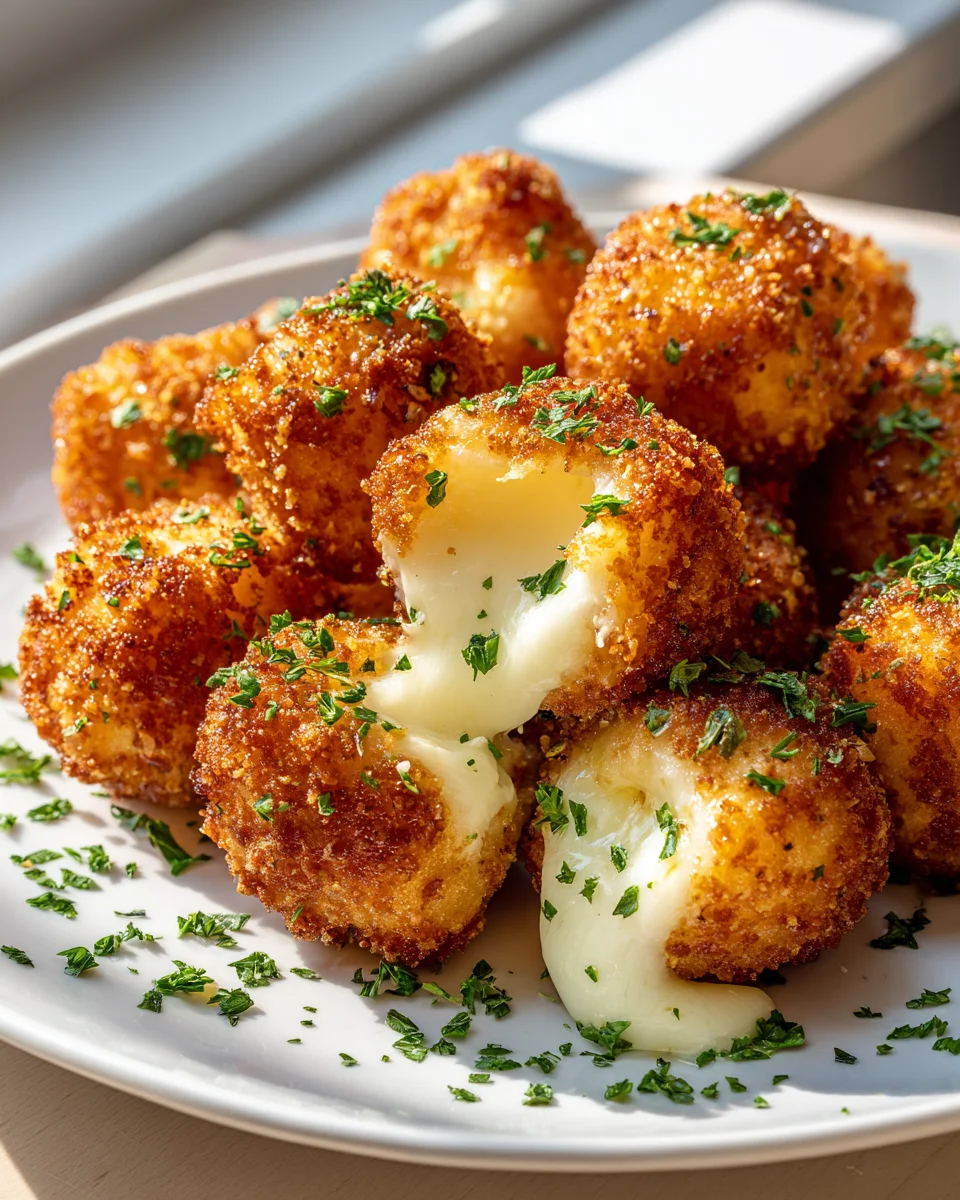 Knusprige Mozzarella Bites zum Verlieben