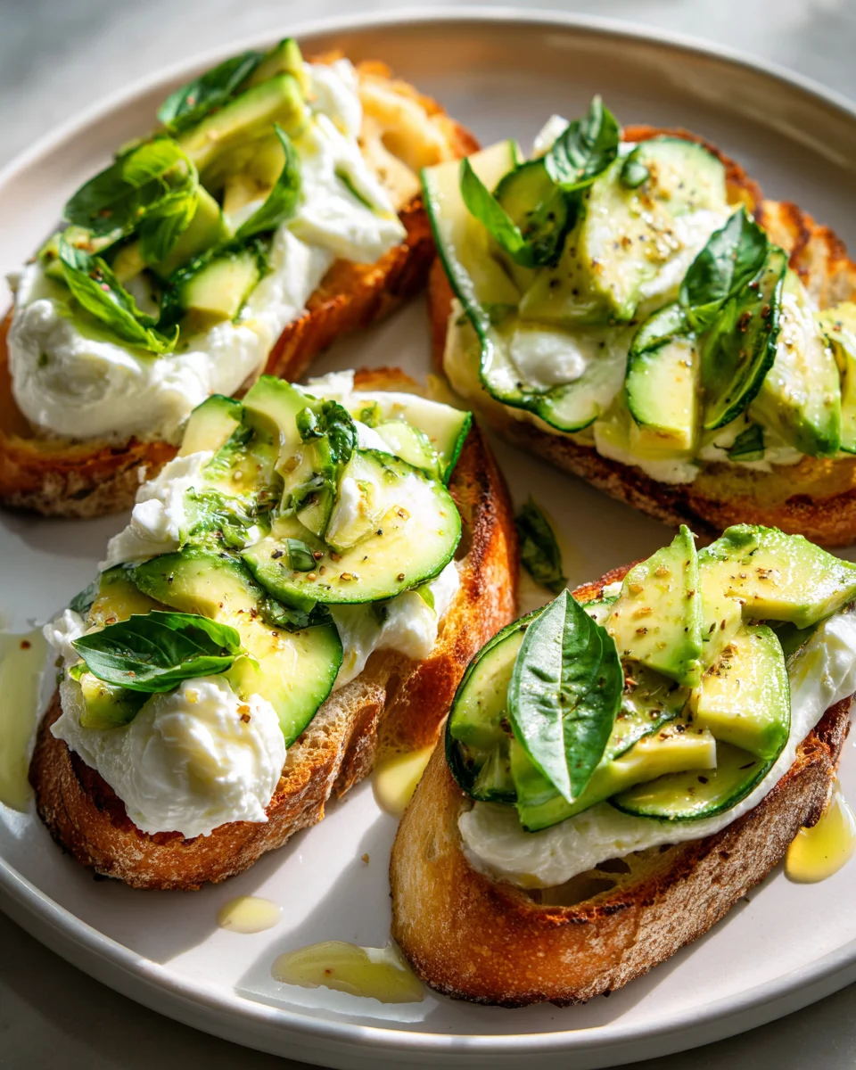 Avocado-Burrata Traum auf knusprigem Brot